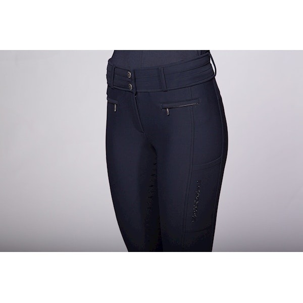 Schockemöhle vinterridbyxa Heather hel grip true navy