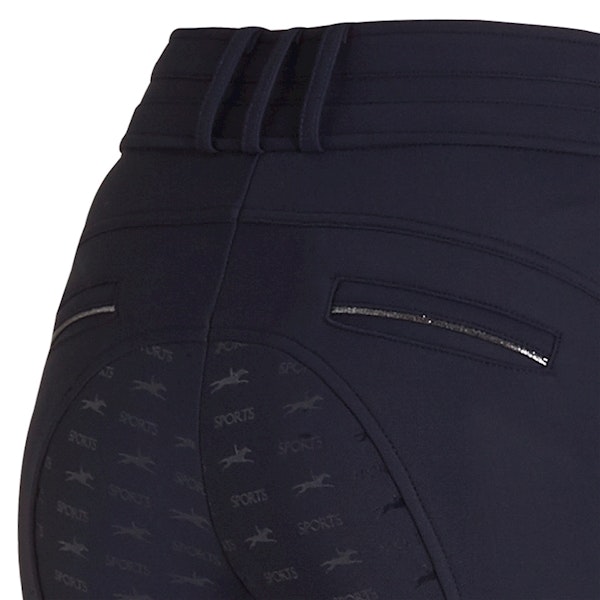 Schockemöhle vinterridbyxa Heather hel grip true navy