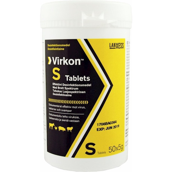 Virkon S Desinfektionsmedel tablett 50x5g