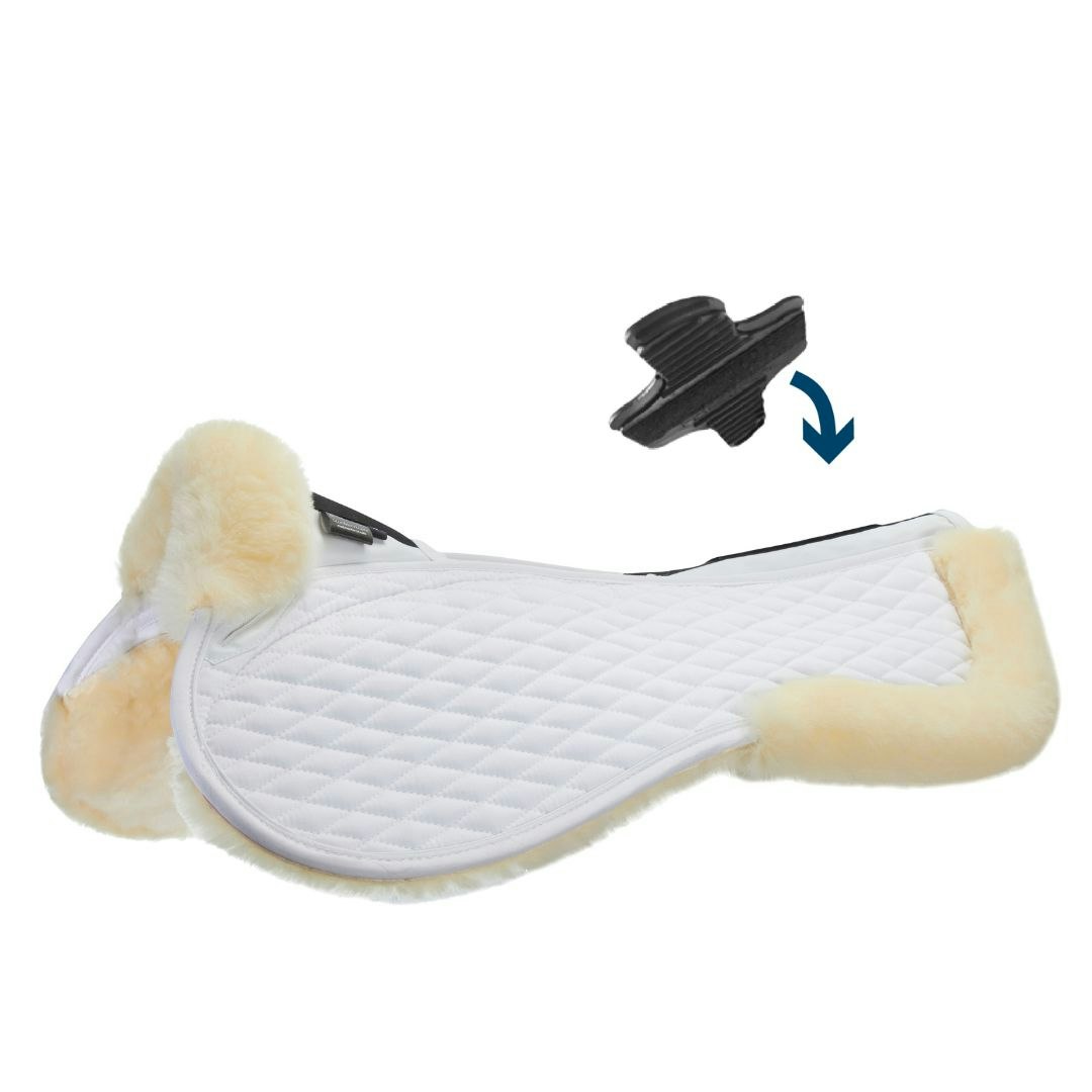 Stübben Streamline Lambswool Dressage Half Pad L blue