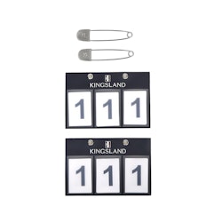 Kingsland Classic nummerlapp blå 3 siffror blå 1-pack (ej 2 enligt bild)