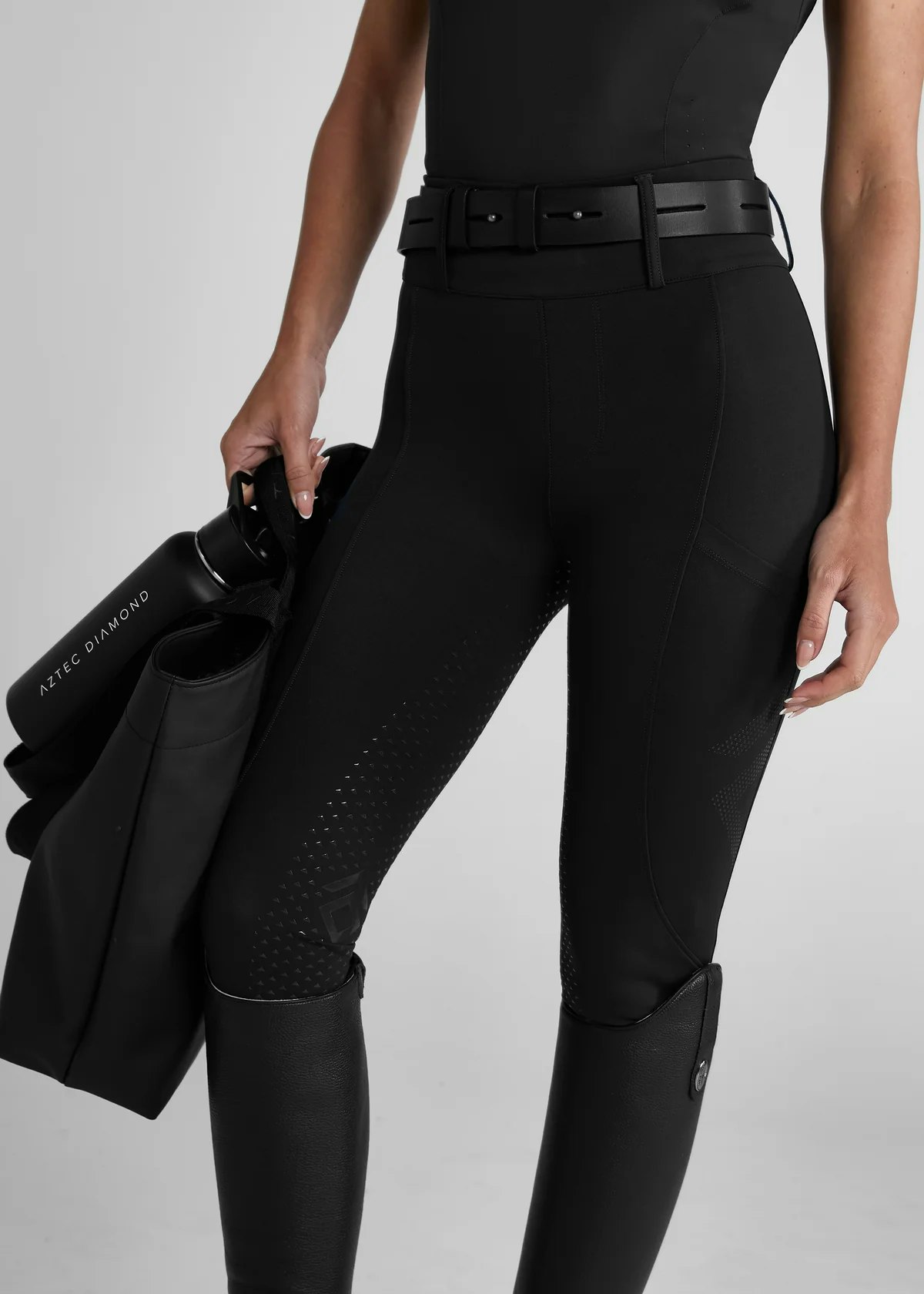 Aztec Diamond Compression Breeches Vinter Full Seat svart
