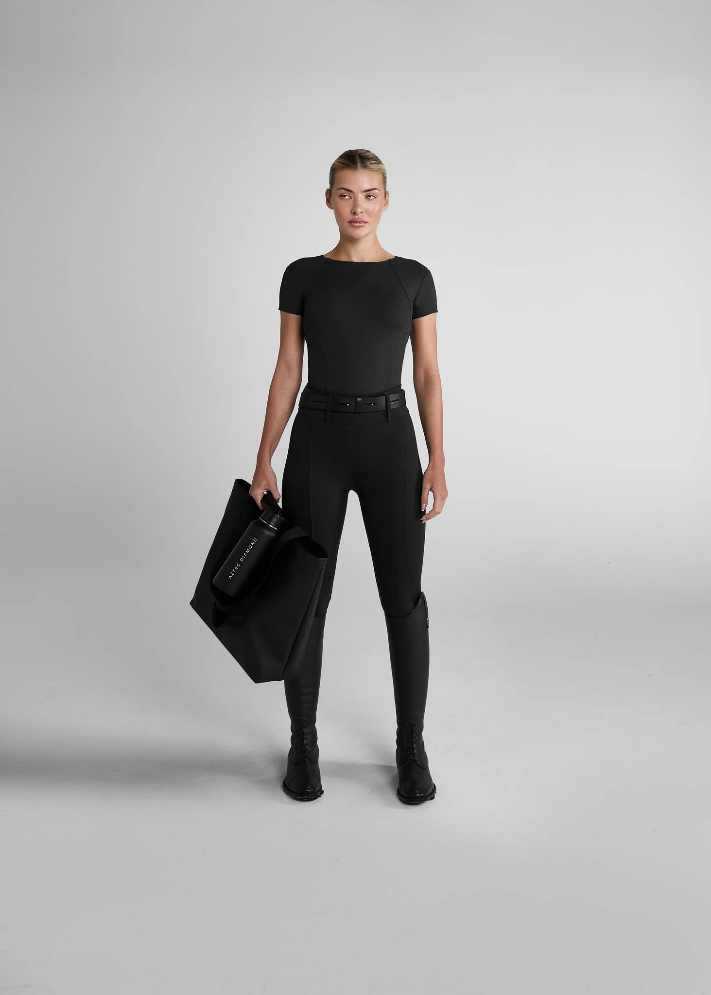 Aztec Diamond Compression Breeches Vinter Full Seat svart