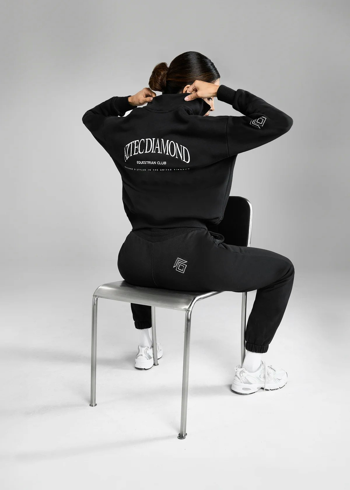 Aztec Diamond EQ club half zip sweater svart