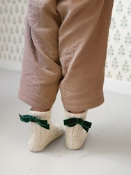2501 Mykt til barn / Nr. 7b  Bow Socks Junior
