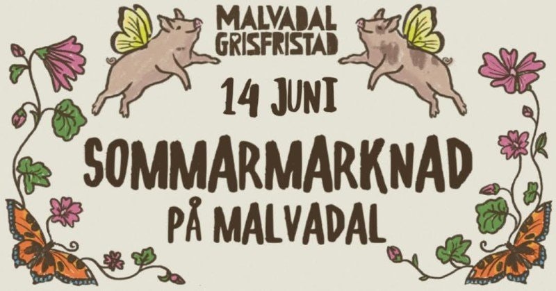 Sommarmarknad hos Malvadals 14/6 Lördag