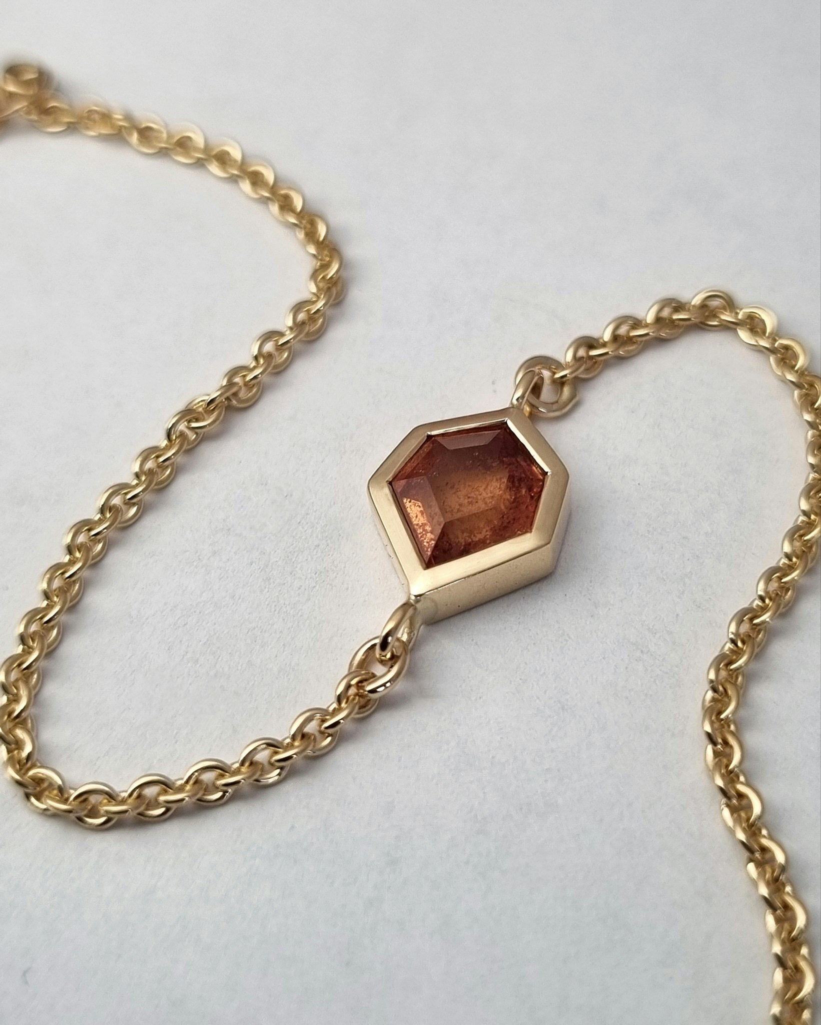 Copper Leaf - 18K Safirarmband