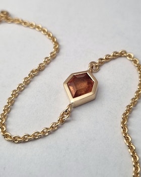 Copper Leaf - 18K Safirarmband