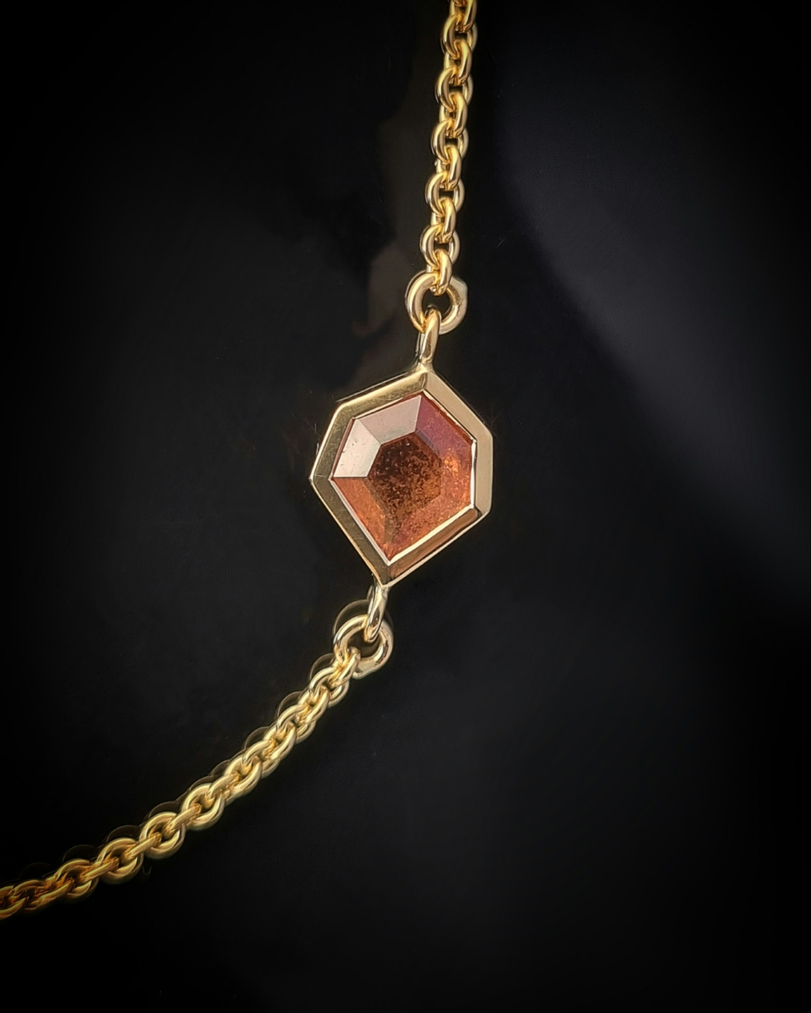 Copper Leaf - 18K Safirarmband