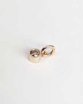Coffeediamant 0,17 ct i guldfattning
