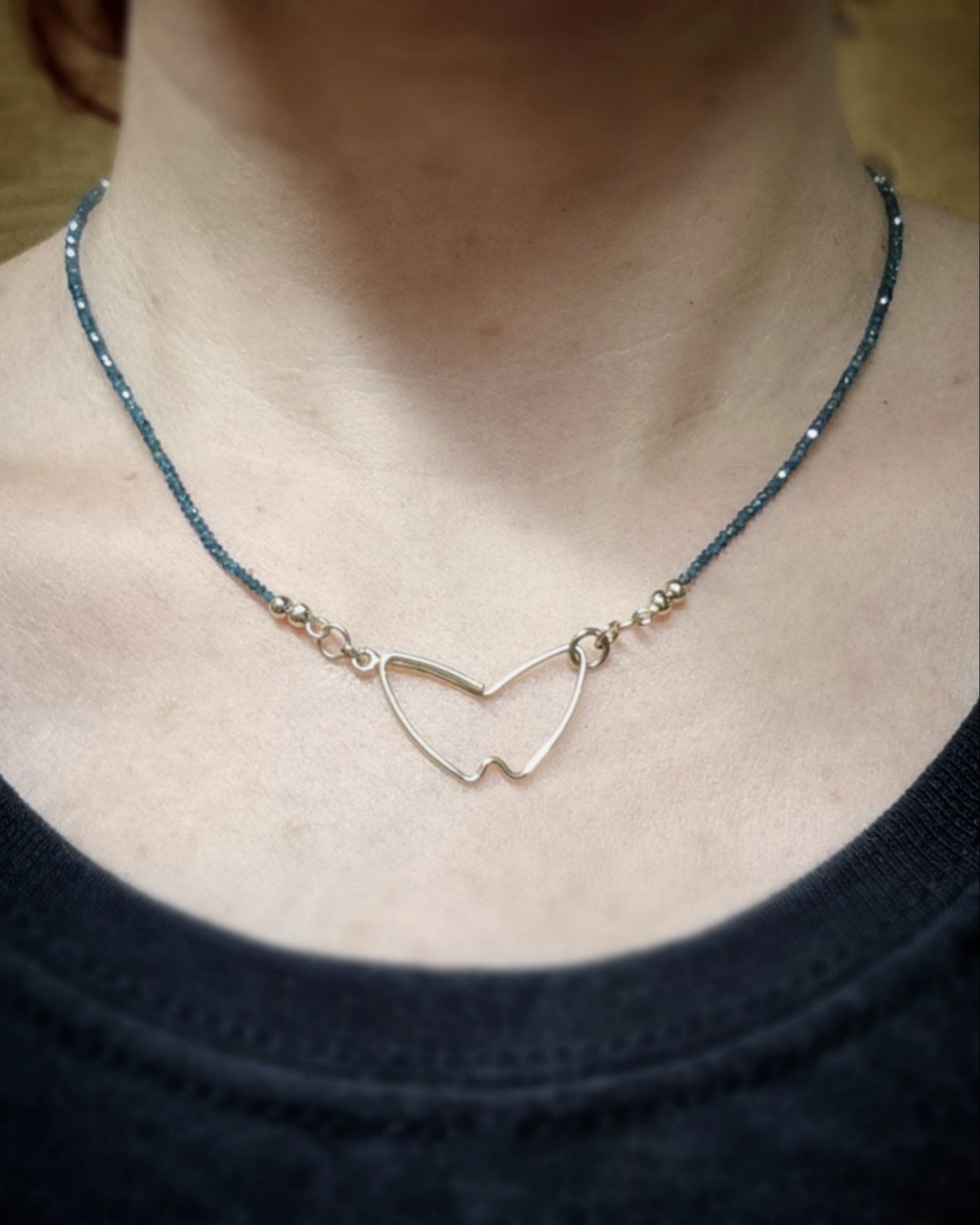 Diamantcollier 'Mermaid' 13 ct - 43 cm