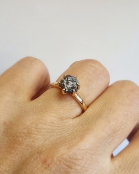 Precious Raw - rådiamantring  2,42 ct