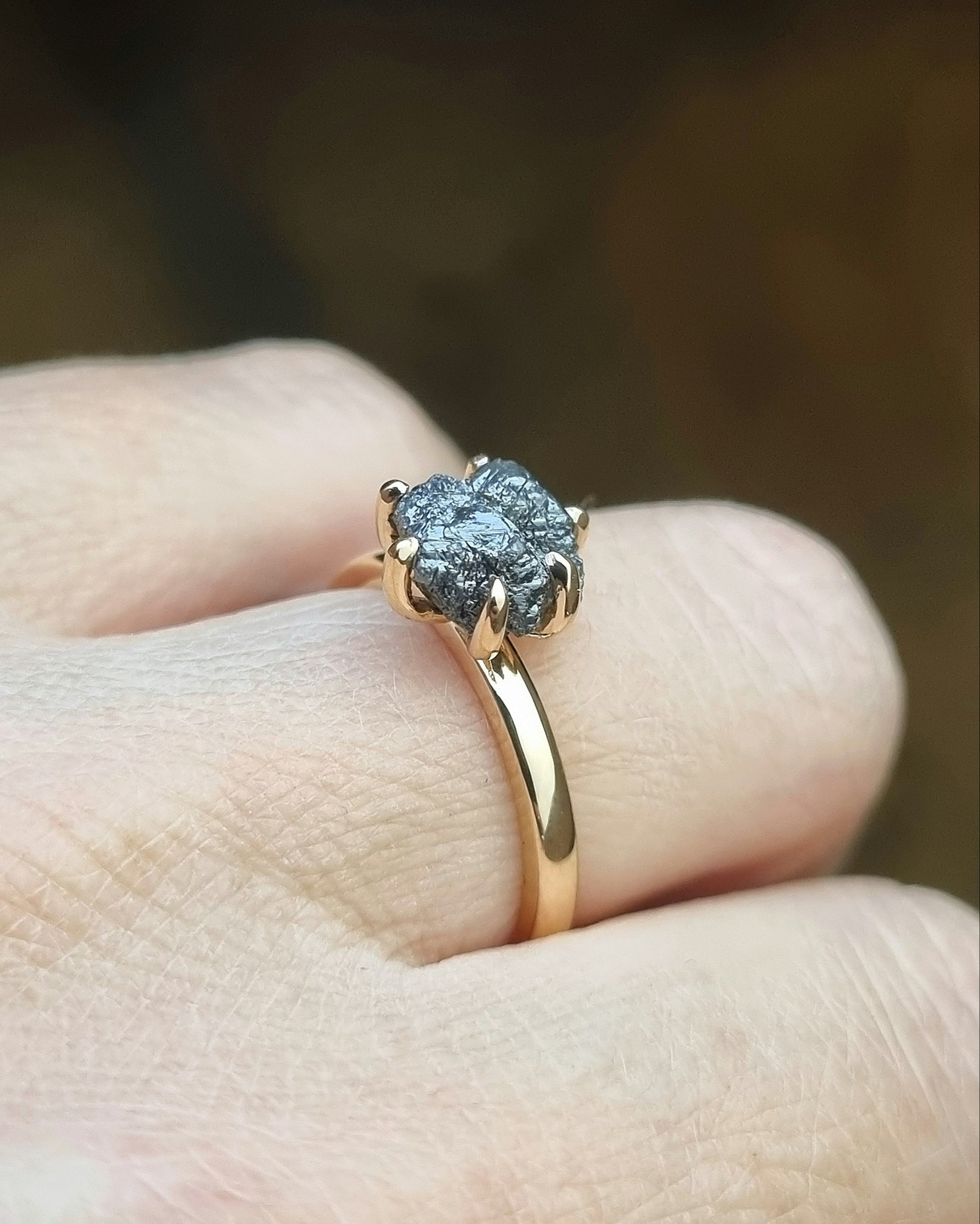 Precious Raw - rådiamantring  2,42 ct