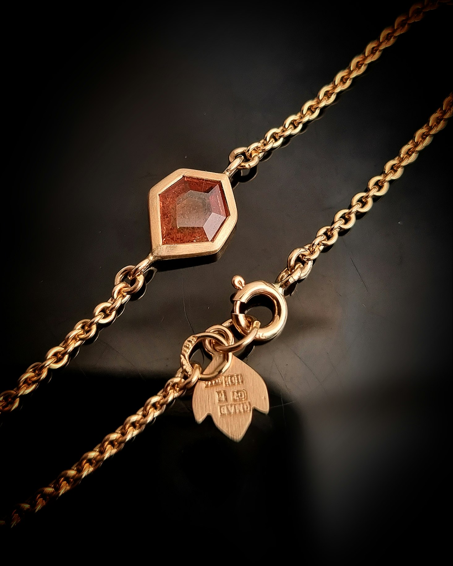 Copper Leaf - 18K Safirarmband