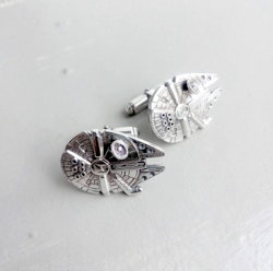 Millennium falcon inspired cufflinks