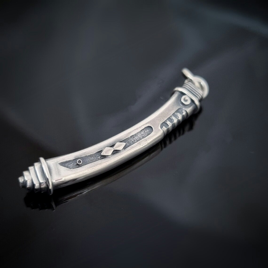 Inspired by Ahsoka Tanos's Lightsabers - fan art silver jewelry