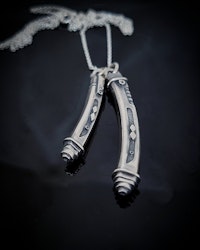 Inspired by Ahsoka Tanos's Lightsabers - fan art silver jewelry
