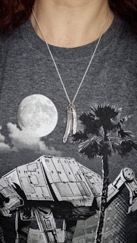 Inspired by Ahsoka Tanos's Lightsabers - fan art silver jewelry