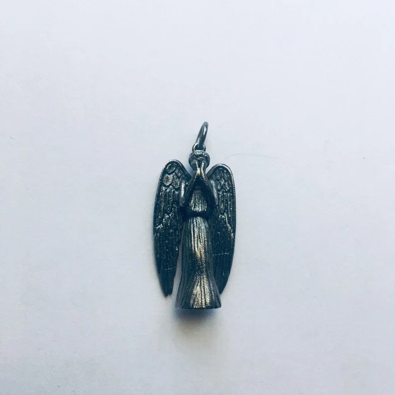 Weeping Angel silver necklace