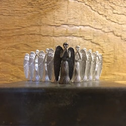 Weeping Angel silver necklace