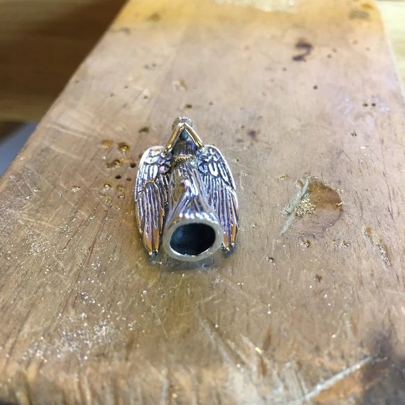 Weeping Angel silver necklace