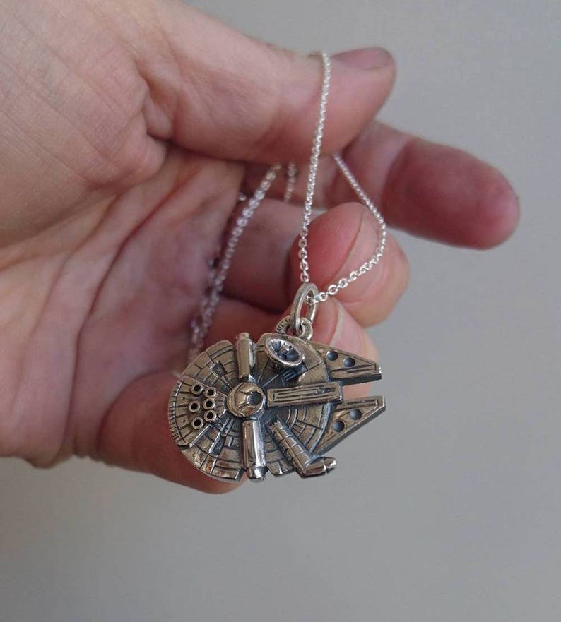 Millennium Falcon mini replica in 925 silver