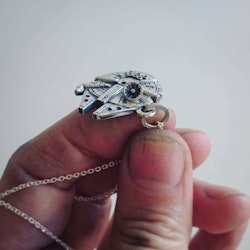 Millennium Falcon mini replica in 925 silver