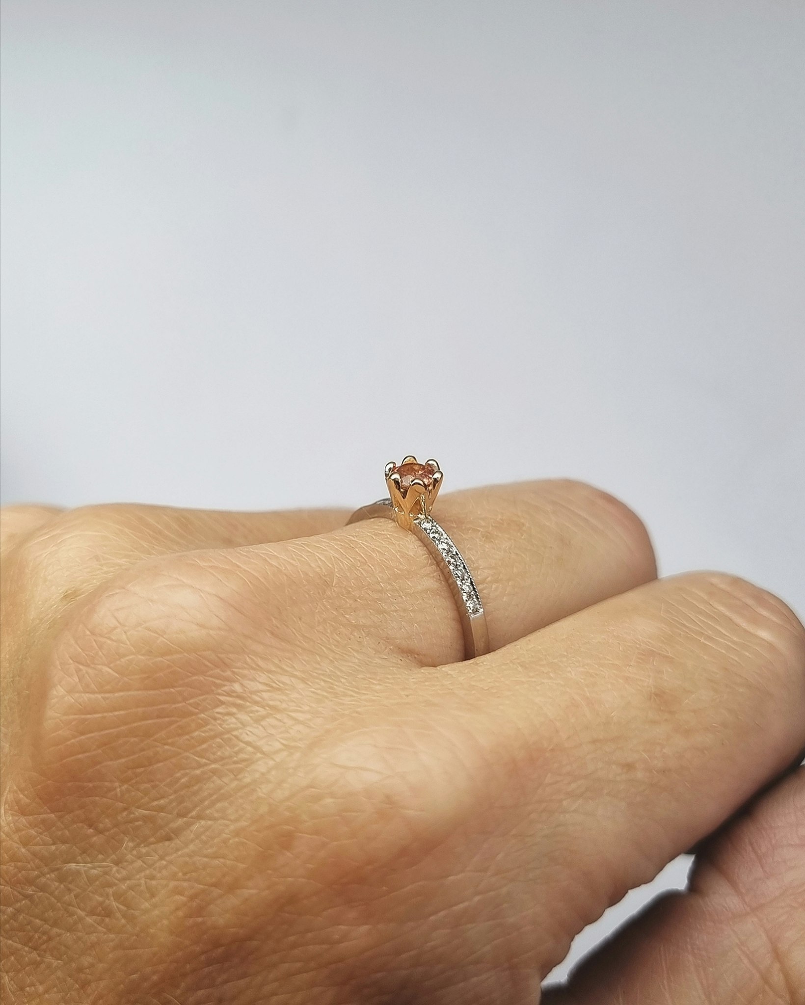 Turmalin- & briljantring i 18K