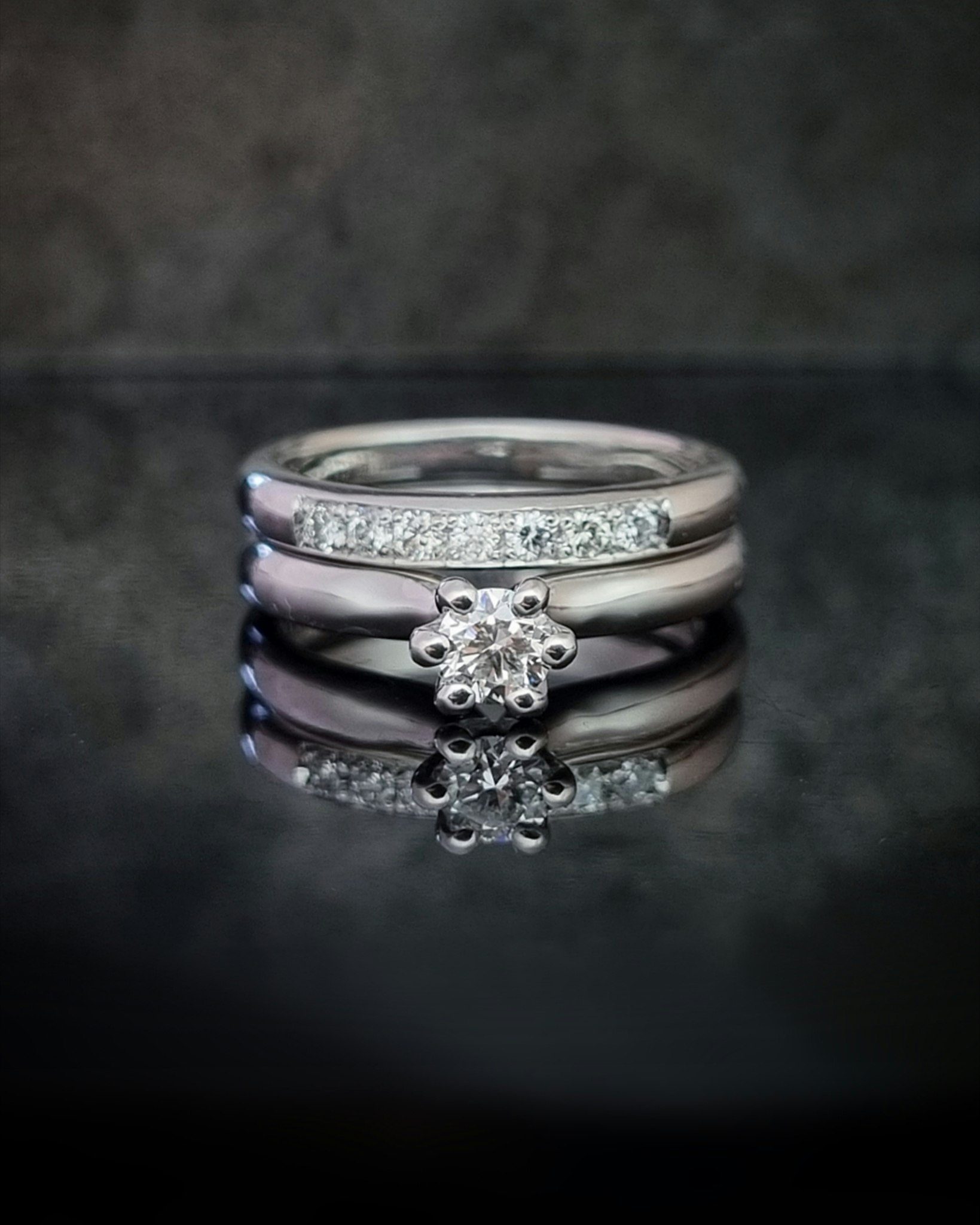 Alliansring i 18K vitguld