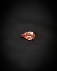Peach-sunset Safir 1,1 ct droppe - 'made by order'