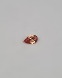 Peach-sunset Safir 1,1 ct droppe - 'made by order'