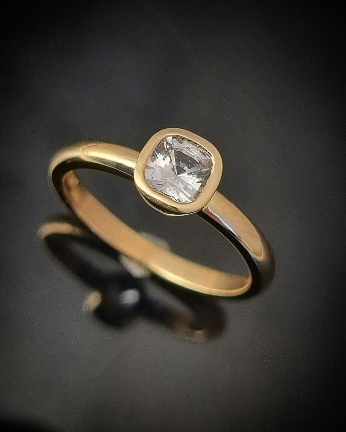 Safir 1,28 ct kudde - 'made by order'