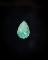 Neongrön Beryll 1,54 ct päron - 'made by order'