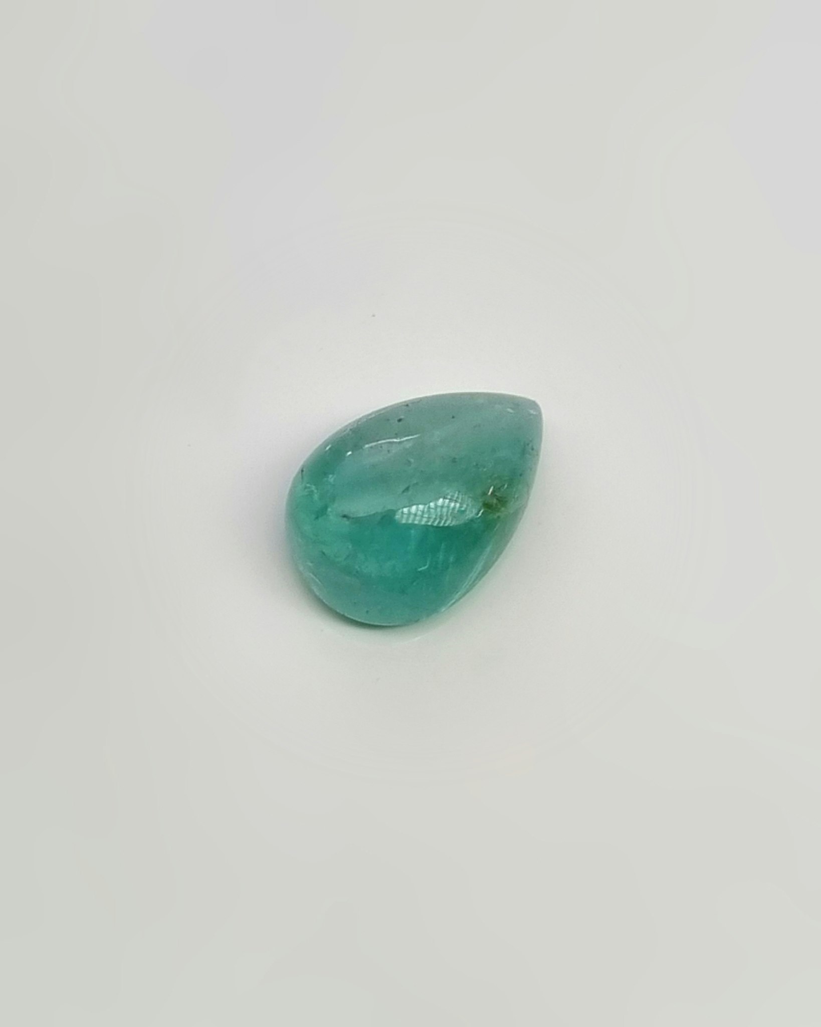 Neongrön Beryll 1,54 ct päron - 'made by order'
