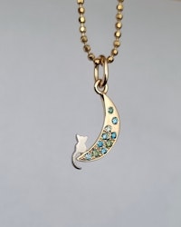 Cat(ch) the moon - diamanthänge i 18K guld