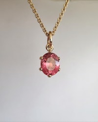Rosa Turmalin oval 3,15 ct - Hänge Precious six