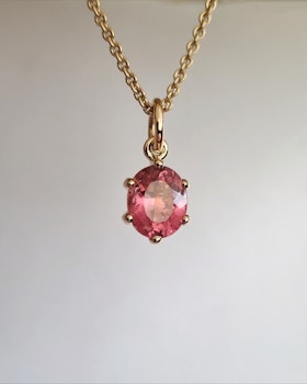 Rosa Turmalin oval 3,15 ct - Hänge Precious six