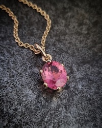 Rosa Turmalin oval 3,15 ct - Hänge Precious six