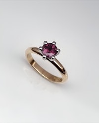 Precious Six med Safir - tvåfärgad ring i 18K guld