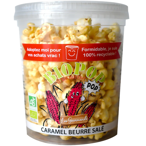 BioPop Pop-Corn Caramel - Salted Butter: 80g jar