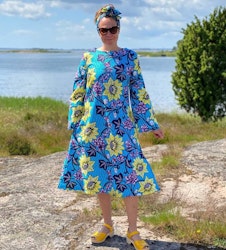 Sommarblommig blå/”Hippie”