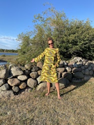 Klänning ”Hippie” solgul