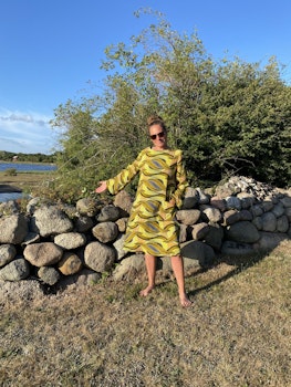 Klänning ”Hippie” solgul