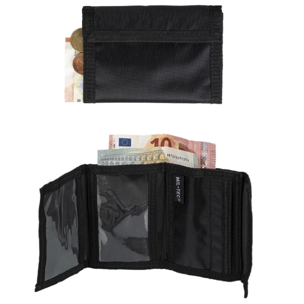 MIL-TEC by STURM WALLET - BLACK, Taktisk plånbok, Köp online - Taktisk  utrustning för Polis - Militär - Väktare - OV - Airsoft - Köp!