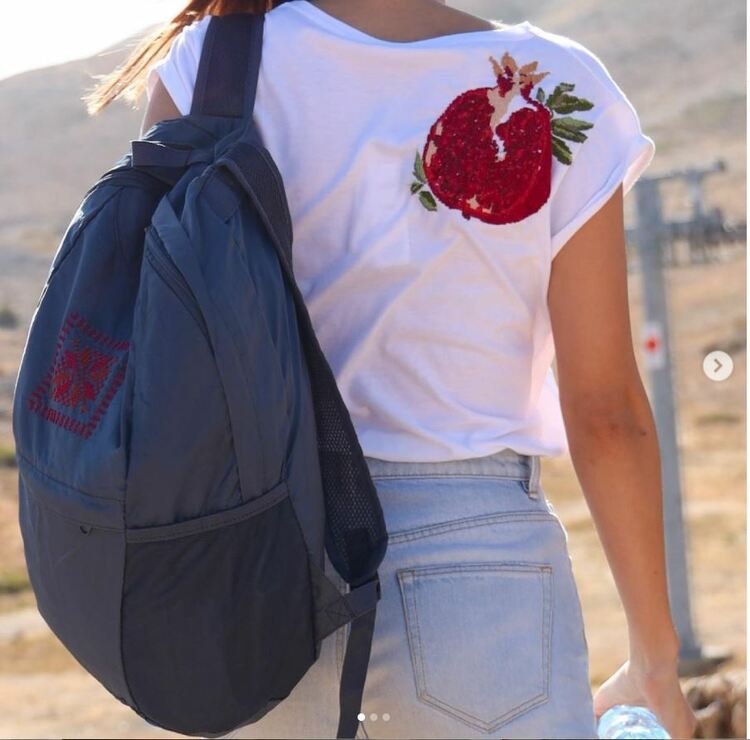 Fruits of Palestine T Shirt - Pomegranate