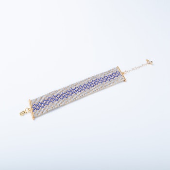 Handmade Beaded Bracelet - The Syrian Inhabited Scroll