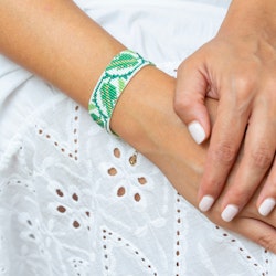 Handmade Beaded Bracelet - The Leaf