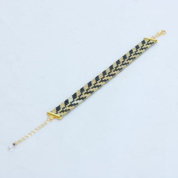 Grey Handmade Bead Bracelet - The Trees