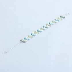 Handmade Bead Bracelet - The Trees, in Moody Blue