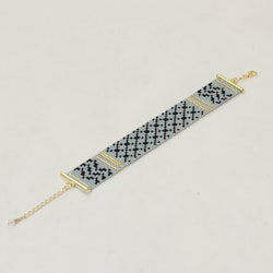 Grey Keffiyeh Bracelet